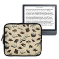 kwmobile Tasche für eReader - Hülle Schutzhülle Galaxie Baum Wiese Grau Schwarz - Innenmaße