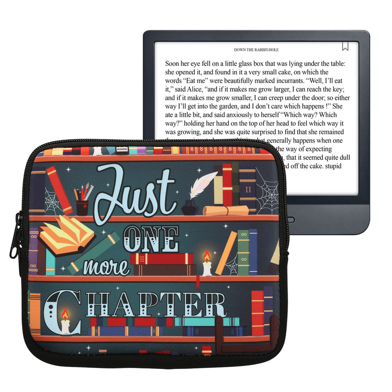 kwmobile Tasche für eReader - Hülle Schutzhülle Galaxie Baum Wiese Grau Schwarz - Innenmaße