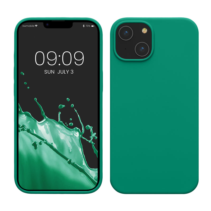 kwmobile Handyhülle für iPhone 14 - Hülle Silikon - kabelloses Laden