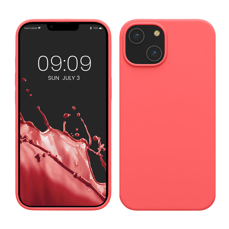kwmobile Handyhülle für iPhone 14 - Hülle Silikon - kabelloses Laden