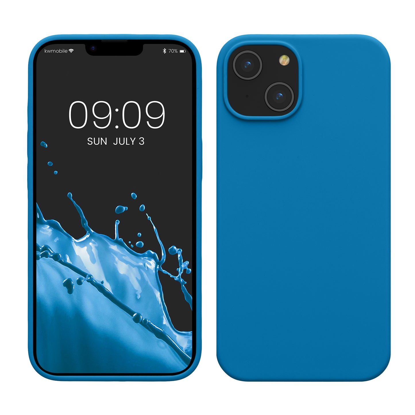 kwmobile Handyhülle für iPhone 14 - Hülle Silikon - kabelloses Laden