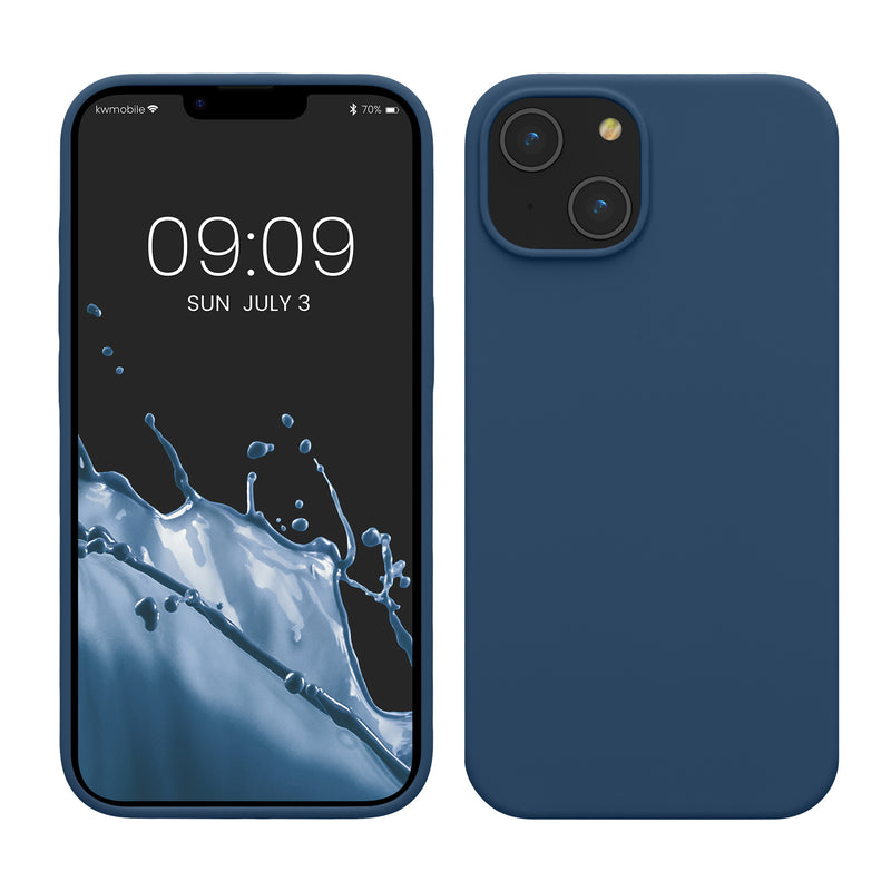 kwmobile Handyhülle für iPhone 14 - Hülle Silikon - kabelloses Laden