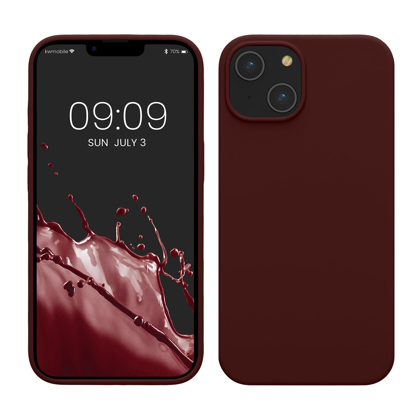 kwmobile Handyhülle für iPhone 14 - Hülle Silikon - kabelloses Laden
