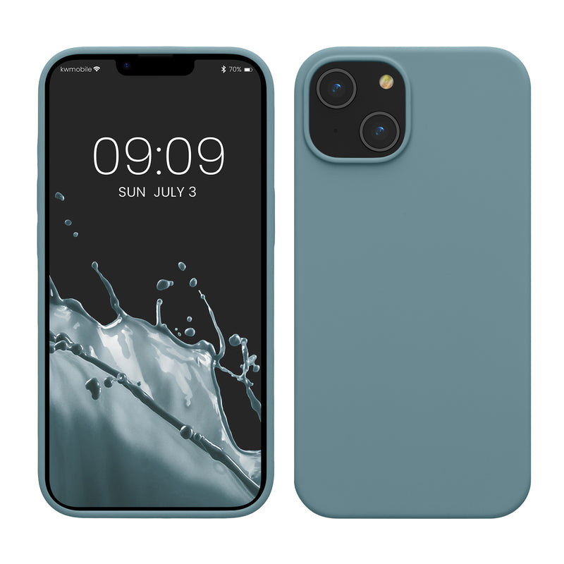 kwmobile Handyhülle für iPhone 14 - Hülle Silikon - kabelloses Laden