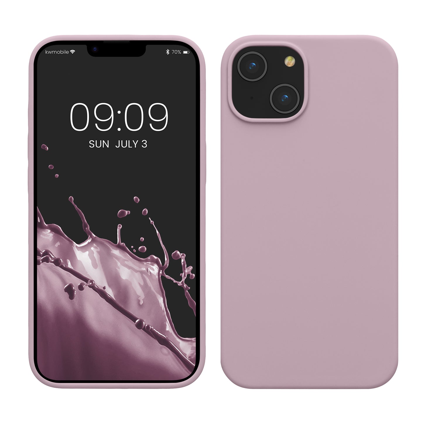 kwmobile Handyhülle für iPhone 14 - Hülle Silikon - kabelloses Laden