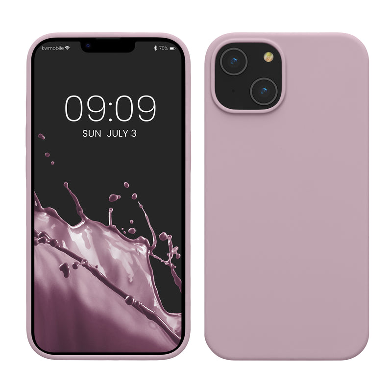 kwmobile Handyhülle für iPhone 14 - Hülle Silikon - kabelloses Laden