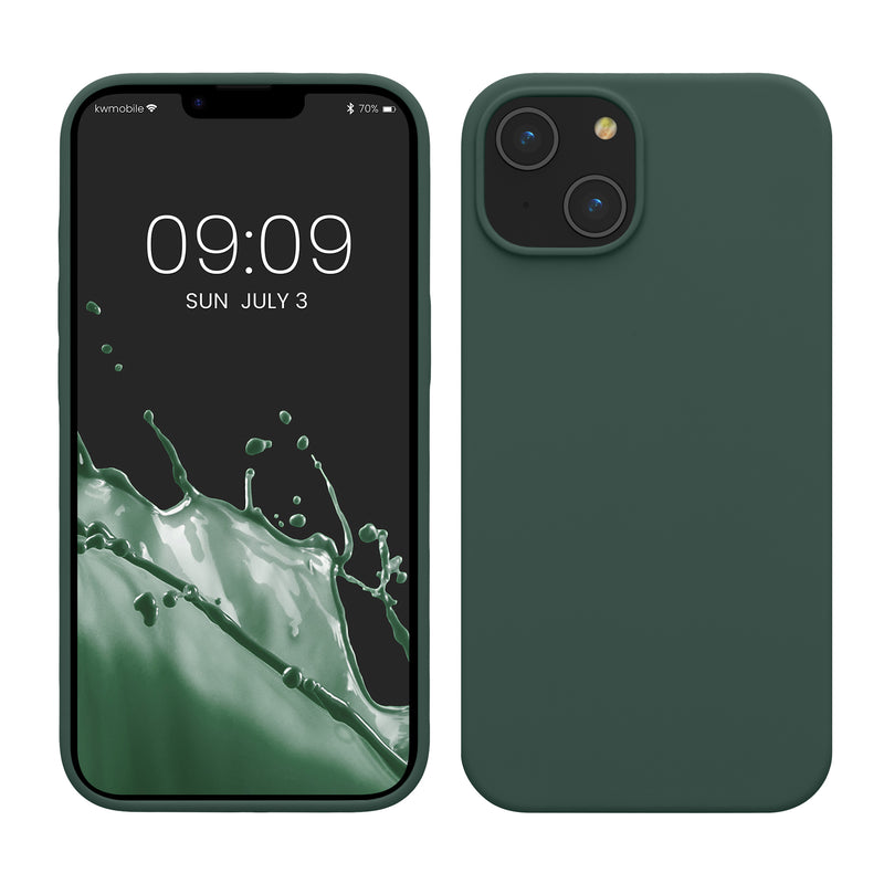 kwmobile Handyhülle für iPhone 14 - Hülle Silikon - kabelloses Laden