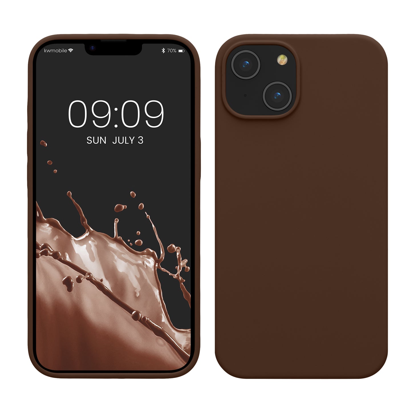 kwmobile Handyhülle für iPhone 14 - Hülle Silikon - kabelloses Laden