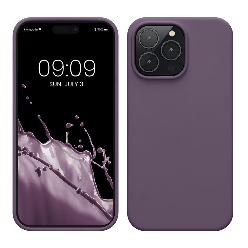 kwmobile Handyhülle für iPhone 14 Pro Max Case - Hülle Silikon - kabelloses Laden