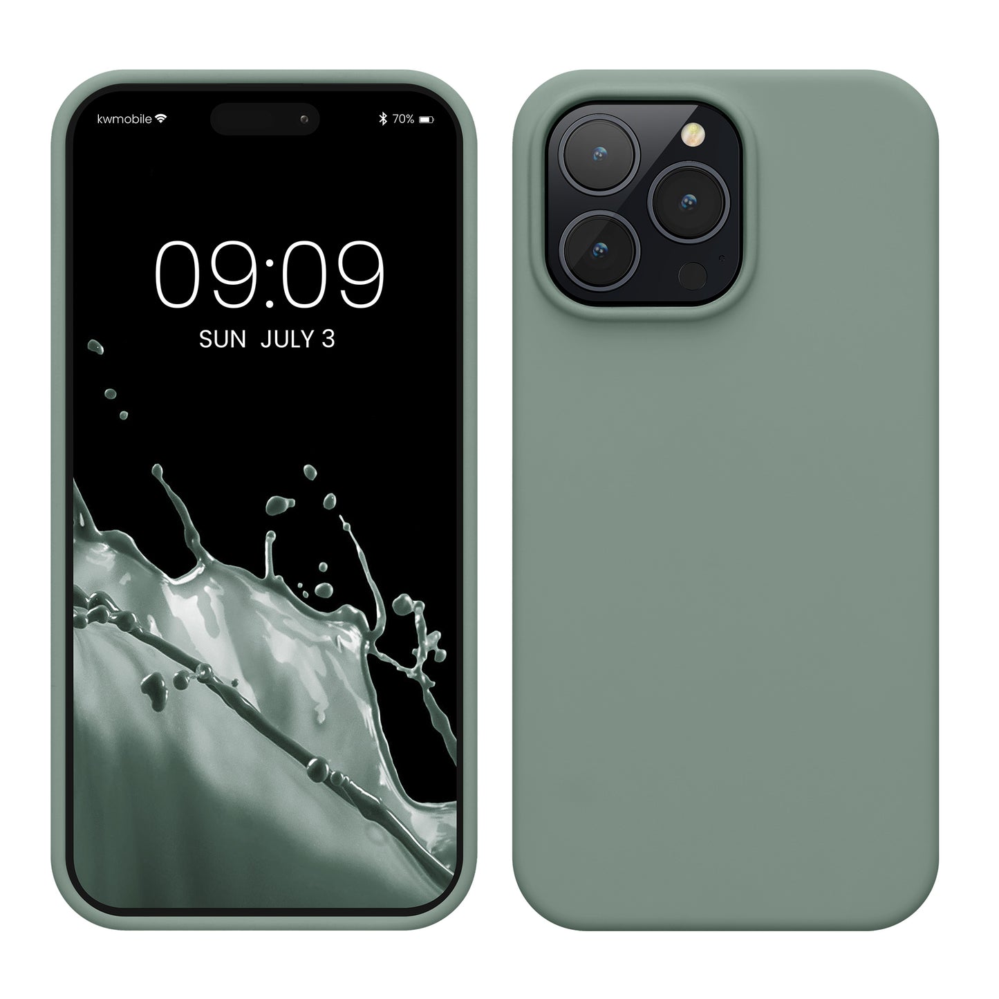 kwmobile Handyhülle für iPhone 14 Pro Max Case - Hülle Silikon - kabelloses Laden