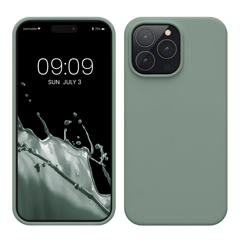kwmobile Handyhülle für iPhone 14 Pro Max Case - Hülle Silikon - kabelloses Laden