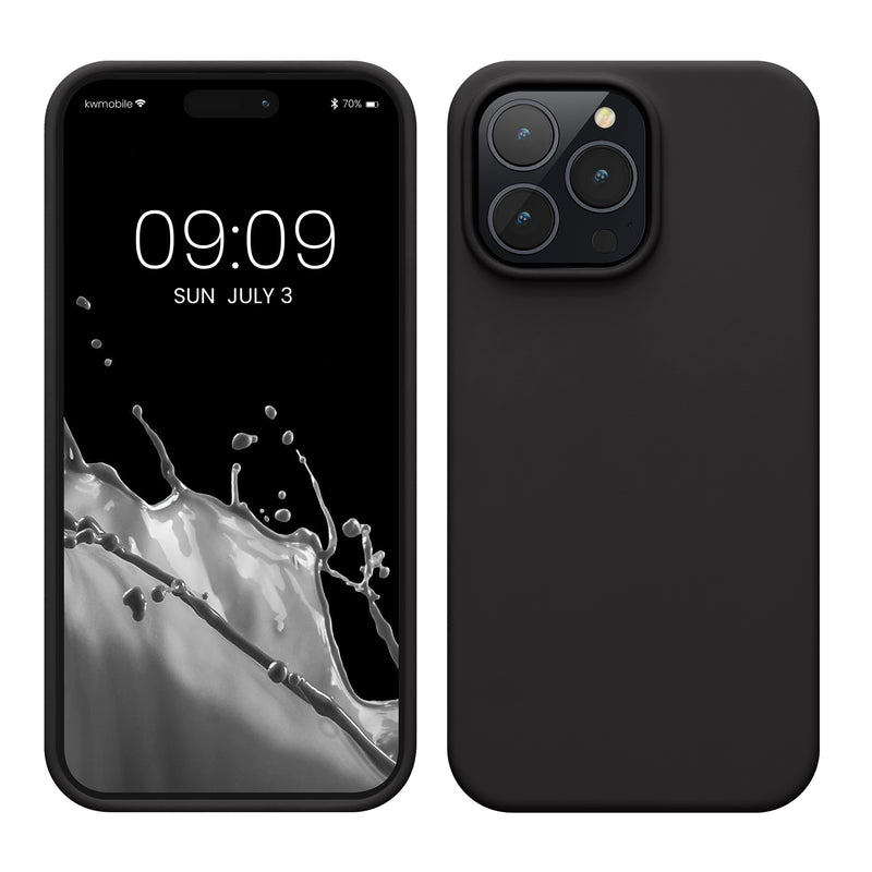 kwmobile Handyhülle für iPhone 14 Pro Max Case - Hülle Silikon - kabelloses Laden