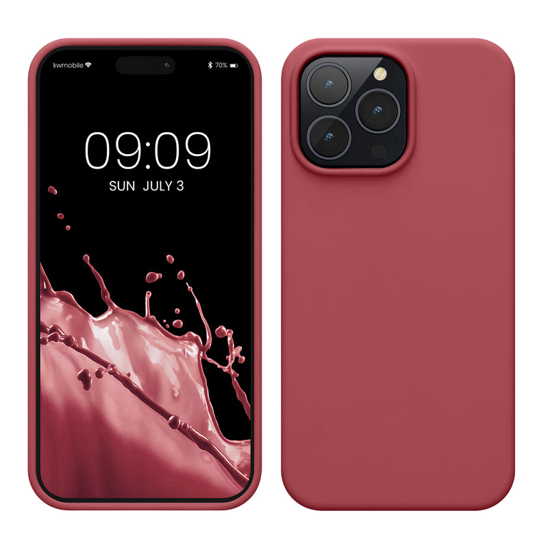 kwmobile Handyhülle für iPhone 14 Pro Max Case - Hülle Silikon - kabelloses Laden
