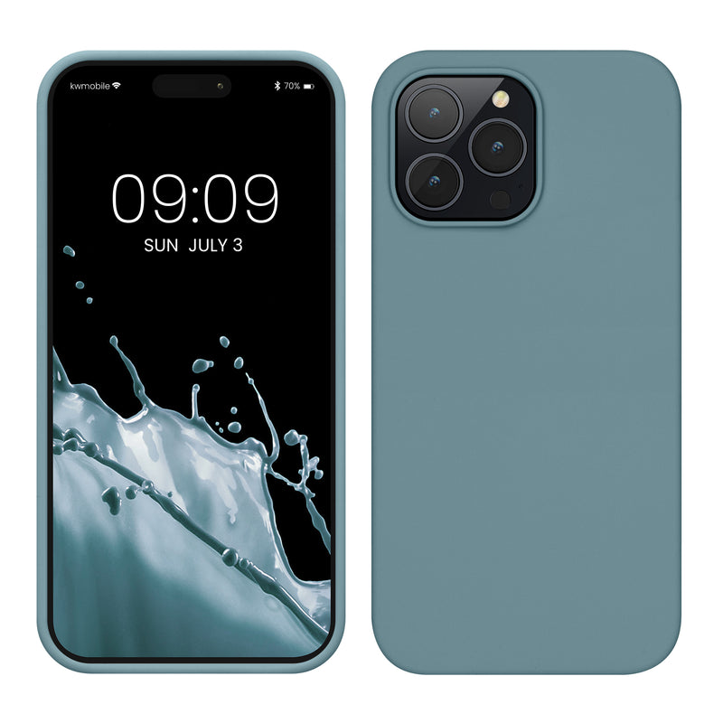 kwmobile Handyhülle für iPhone 14 Pro Max Case - Hülle Silikon - kabelloses Laden