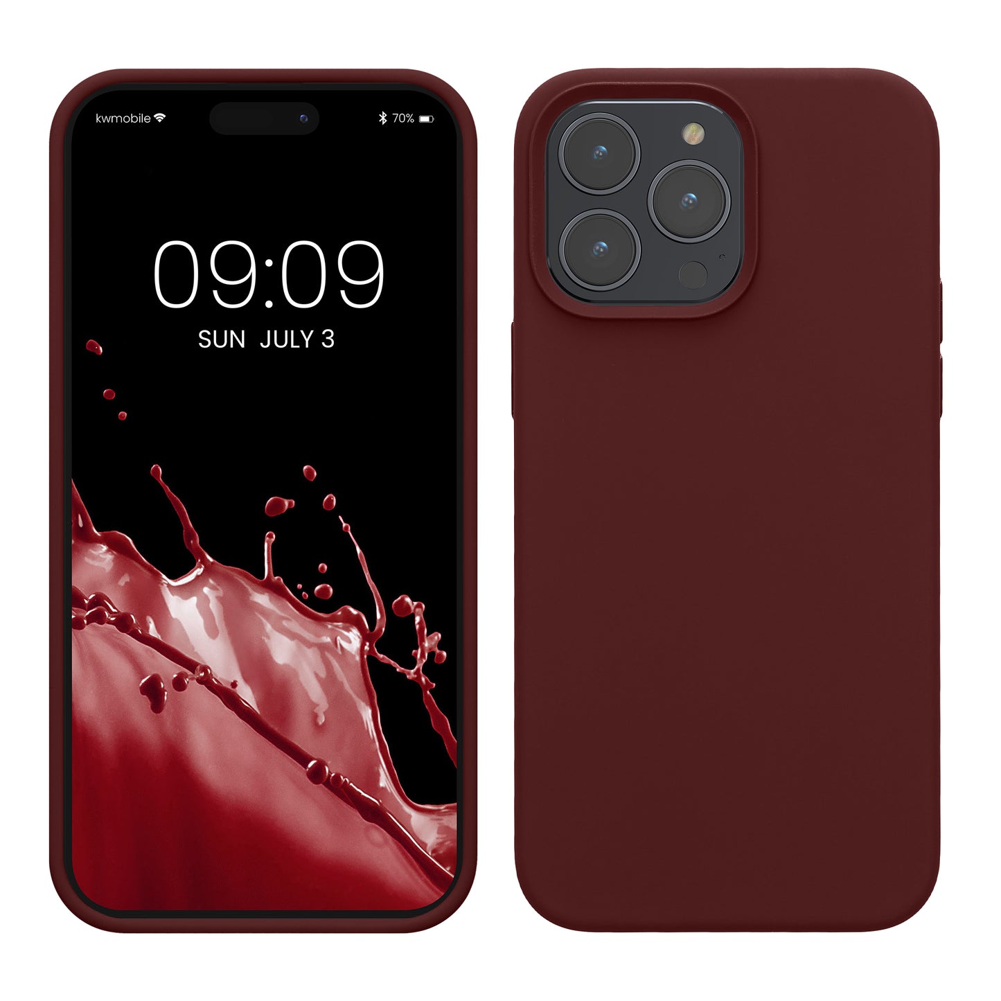kwmobile Handyhülle für iPhone 14 Pro Max Case - Hülle Silikon - kabelloses Laden