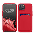 kwmobile Handyhülle kompatibel mit Apple iPhone 14 Hülle - Handy Cover mit Fach für Karten