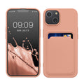 kwmobile Handyhülle kompatibel mit Apple iPhone 14 Hülle - Handy Cover mit Fach für Karten
