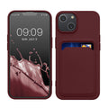 kwmobile Handyhülle kompatibel mit Apple iPhone 14 Hülle - Handy Cover mit Fach für Karten