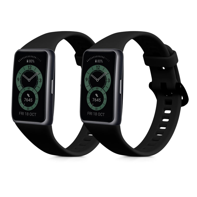 kwmobile Uhrenarmband für Huawei Band 6 Armband Fitnesstracker Band Set Ersatzarmband Smartwatch