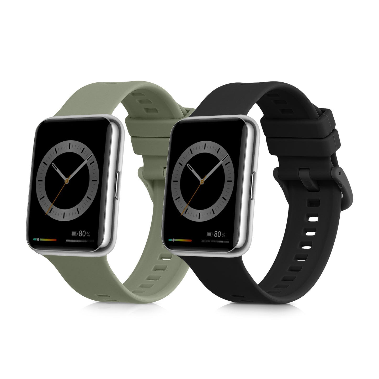 kwmobile Uhrenarmband für Huawei Watch Fit 2 Armband Fitnesstracker Band Set Ersatzarmband Smartwatch