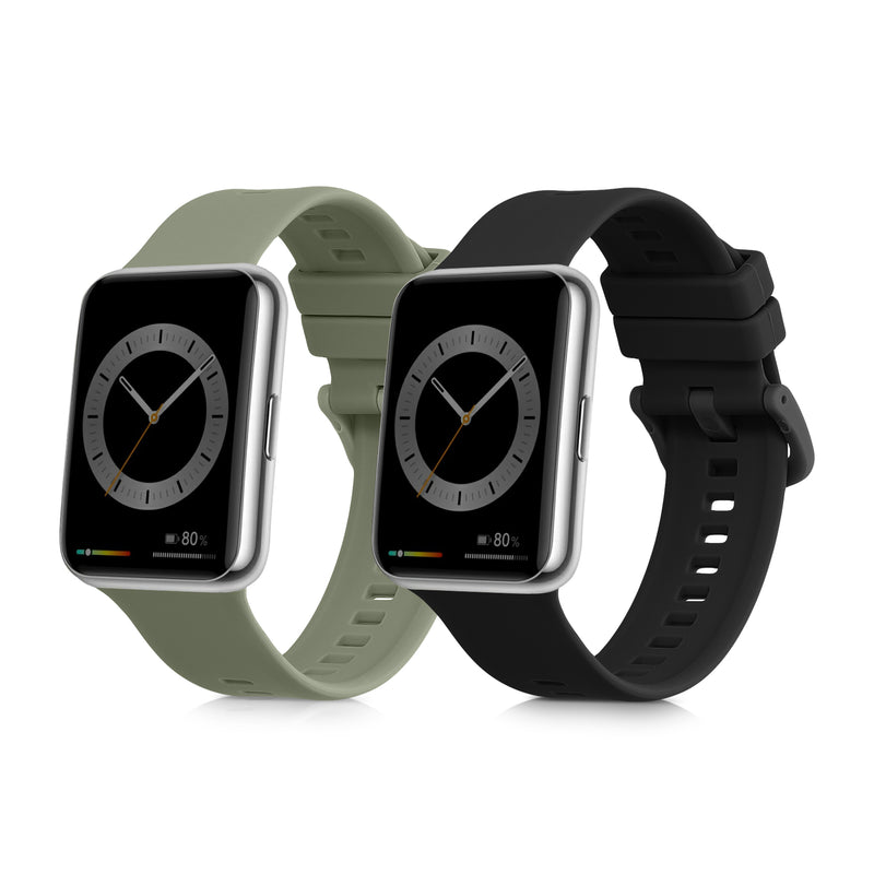 kwmobile Uhrenarmband für Huawei Watch Fit 2 Armband Fitnesstracker Band Set Ersatzarmband Smartwatch