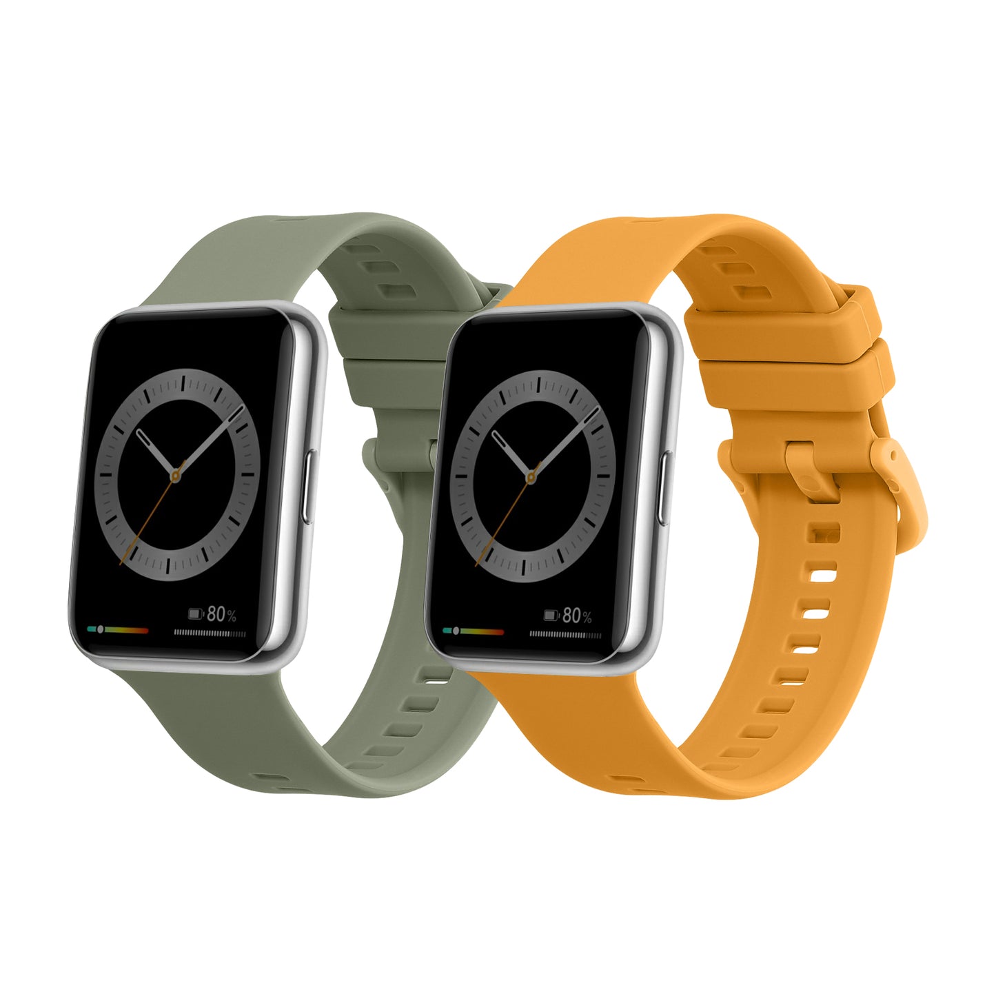 kwmobile Uhrenarmband für Huawei Watch Fit 2 Armband Fitnesstracker Band Set Ersatzarmband Smartwatch