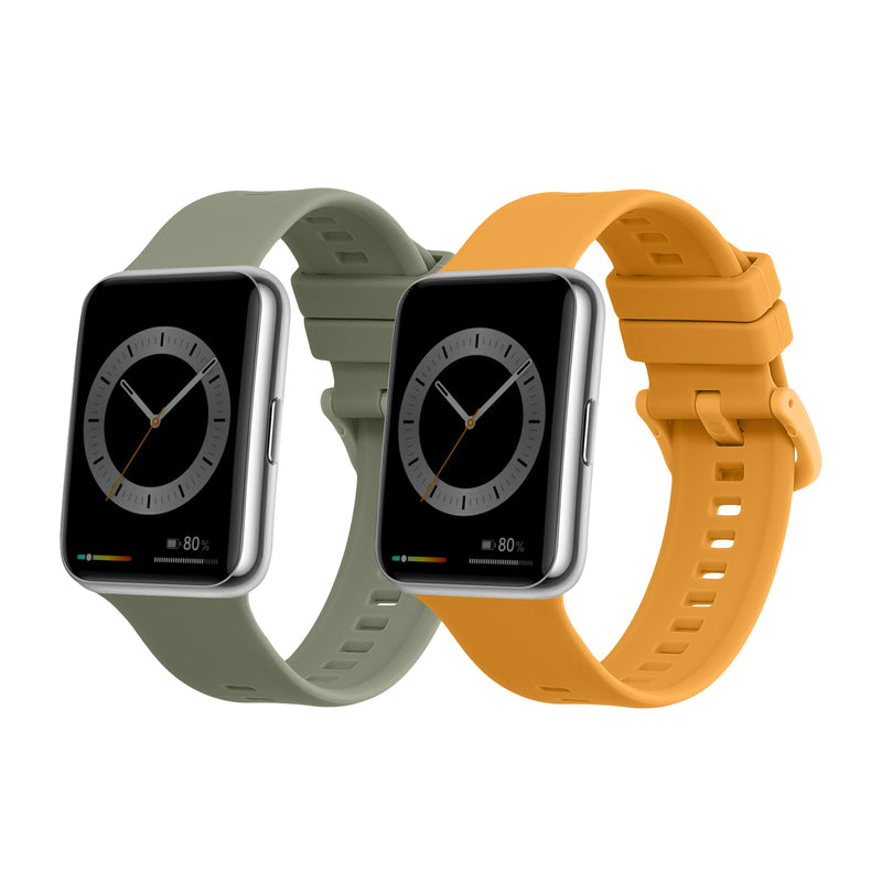 kwmobile Uhrenarmband für Huawei Watch Fit 2 Armband Fitnesstracker Band Set Ersatzarmband Smartwatch