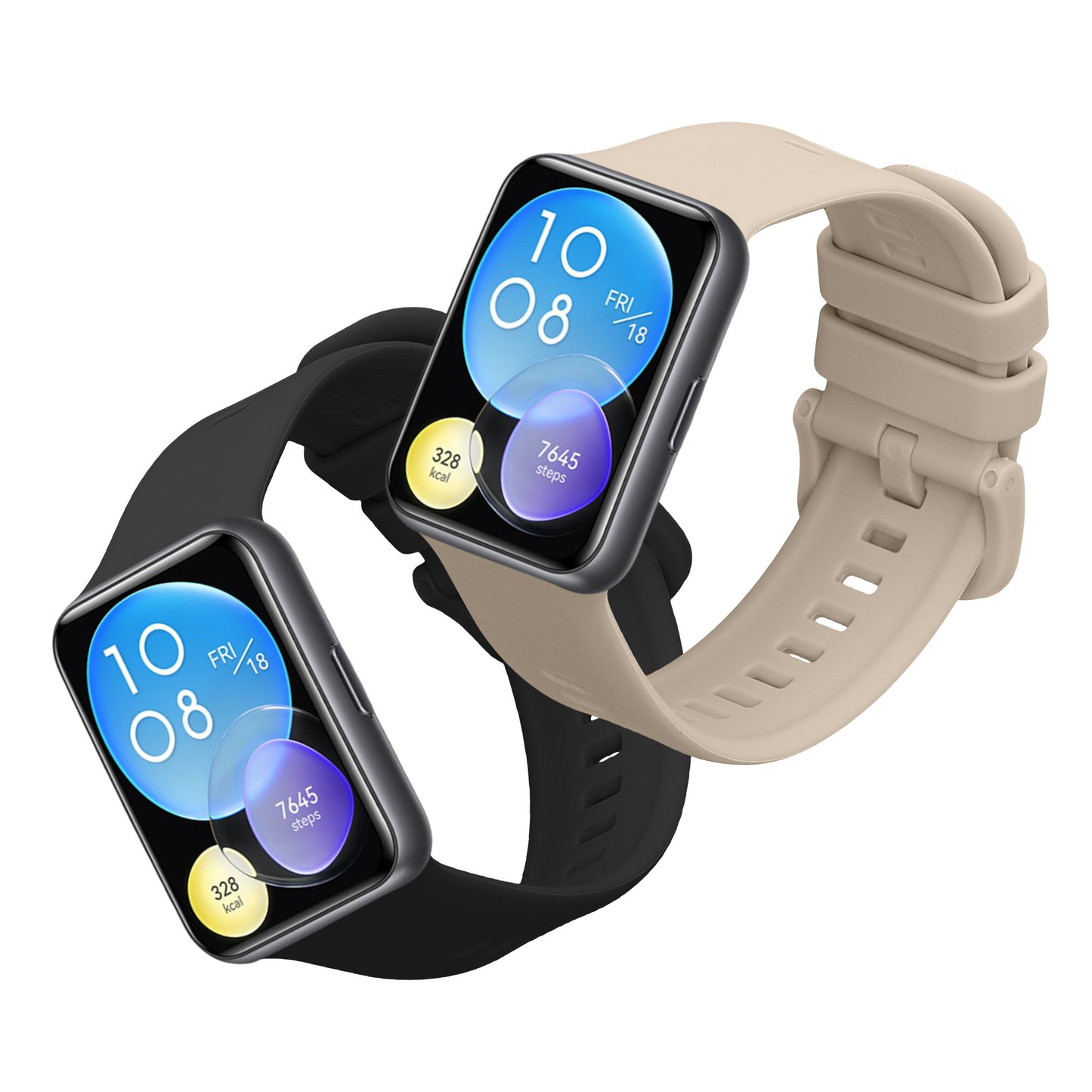 kwmobile Uhrenarmband für Huawei Watch Fit 2 Armband Fitnesstracker Band Set Ersatzarmband Smartwatch