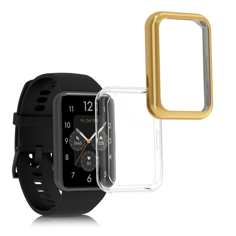 kwmobile Schutzhülle für Huawei Watch Fit 2 Fullbody Display Cover Set