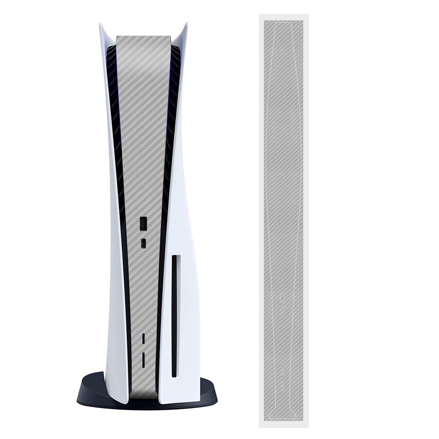 kwmobile Konsolen Aufkleber kompatibel mit Sony Playstation 5 Disc Edition