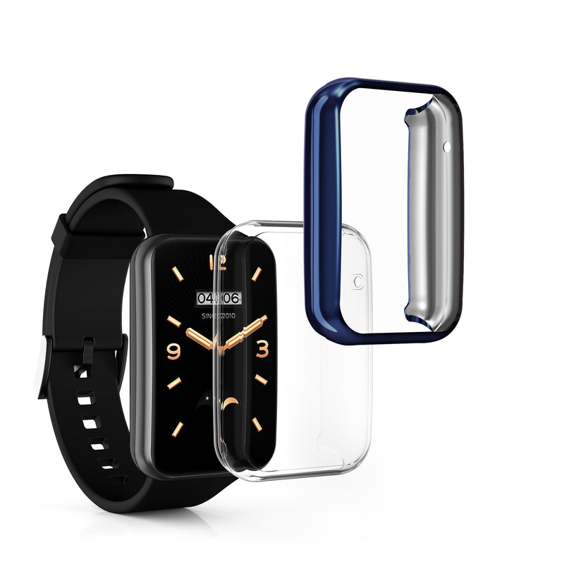kwmobile Schutzhülle für Xiaomi Mi Band 7 Pro Fullbody Display Cover Set