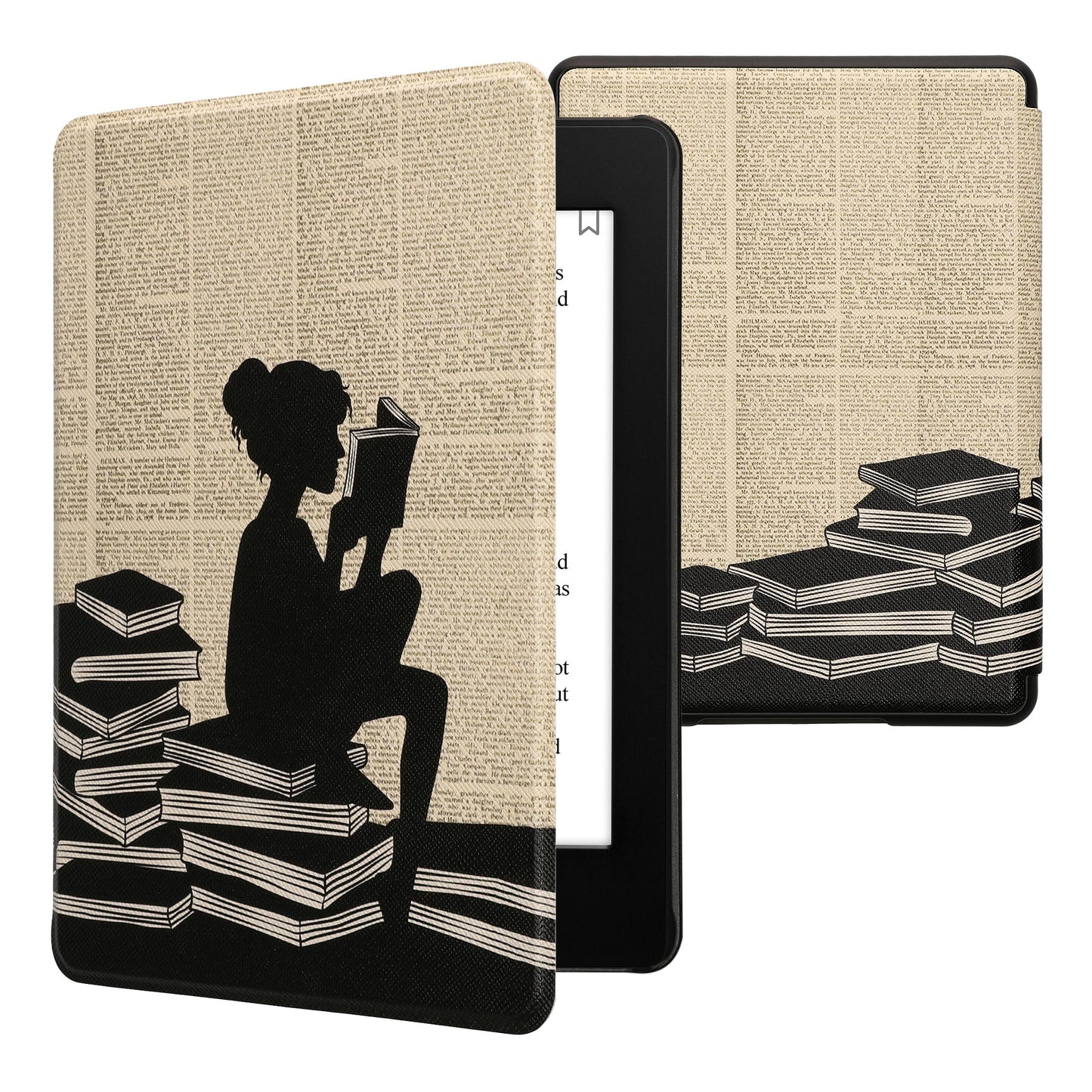 kwmobile Klapphülle kompatibel mit Amazon Kindle Paperwhite 11. Generation 2021 Hülle Flipcase mit Magnetverschluss