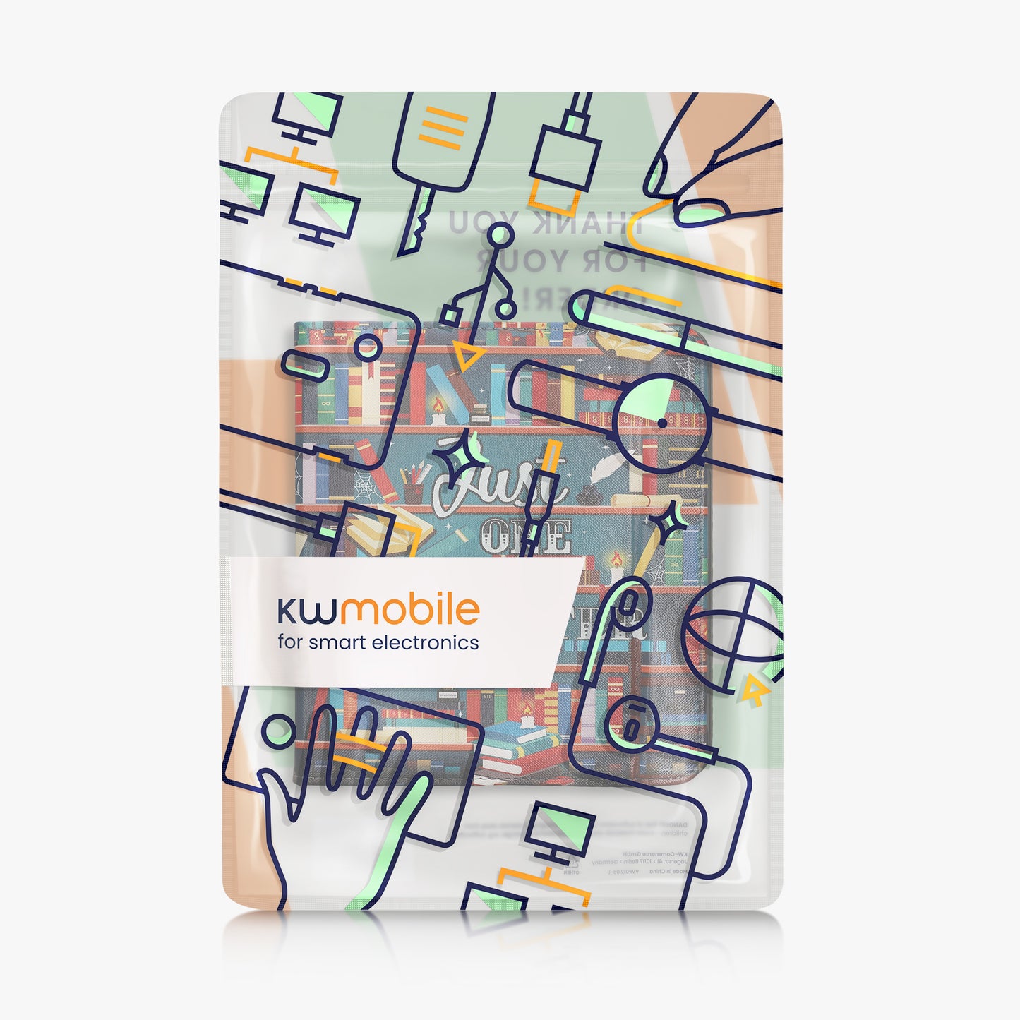 kwmobile Schutzhülle für Tolino Epos 3 Hülle - eReader Flip Case mit Handschlaufe und Auto Sleep Funktion