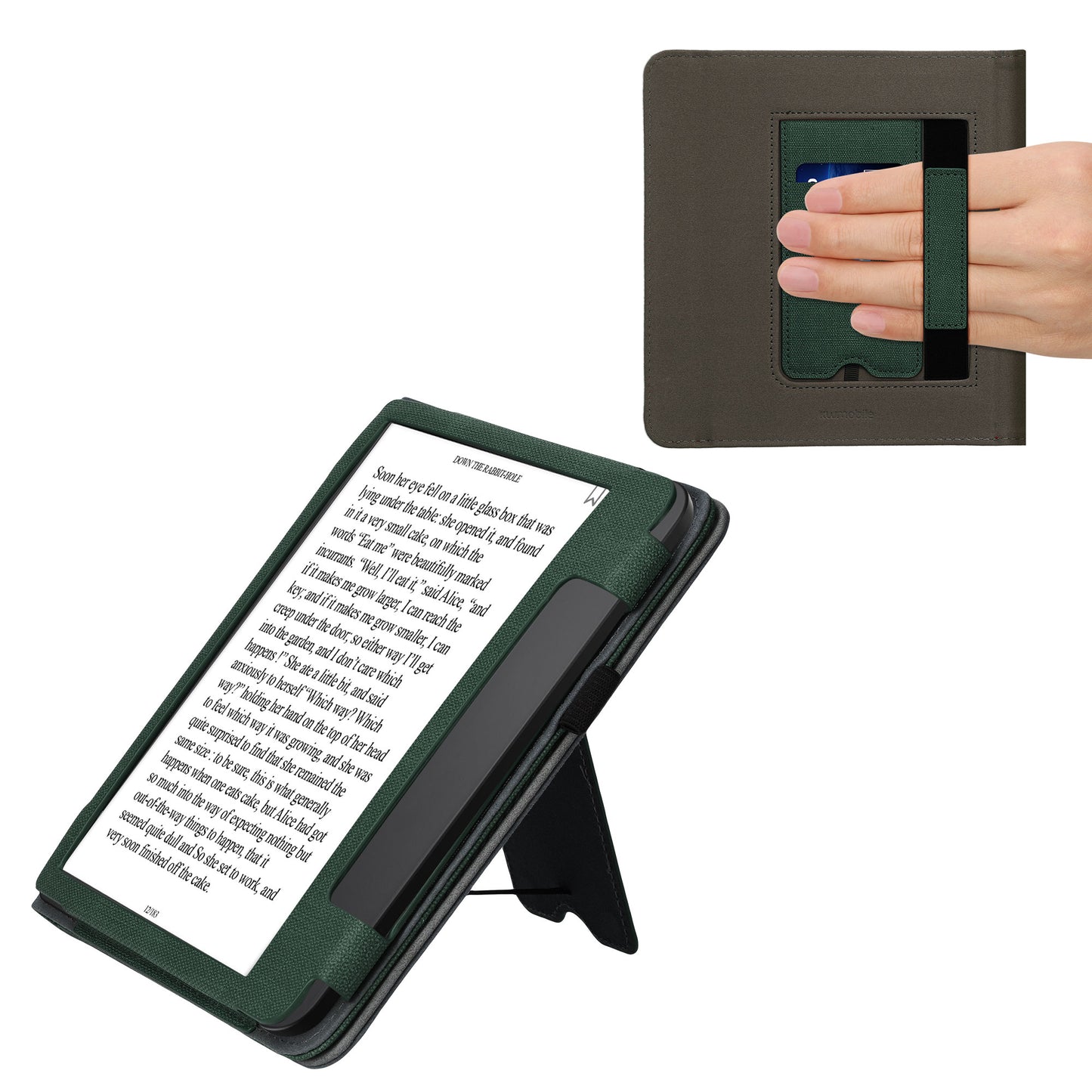 kwmobile Hülle kompatibel mit Tolino Epos 3 Hülle Flip Case mit Handschlaufe Cover