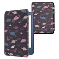 kwmobile Schutzhülle für Amazon Kindle (2022/2024) Hülle - eReader Flip Case mit Auto Sleep Funktion - Bibliothek Motto