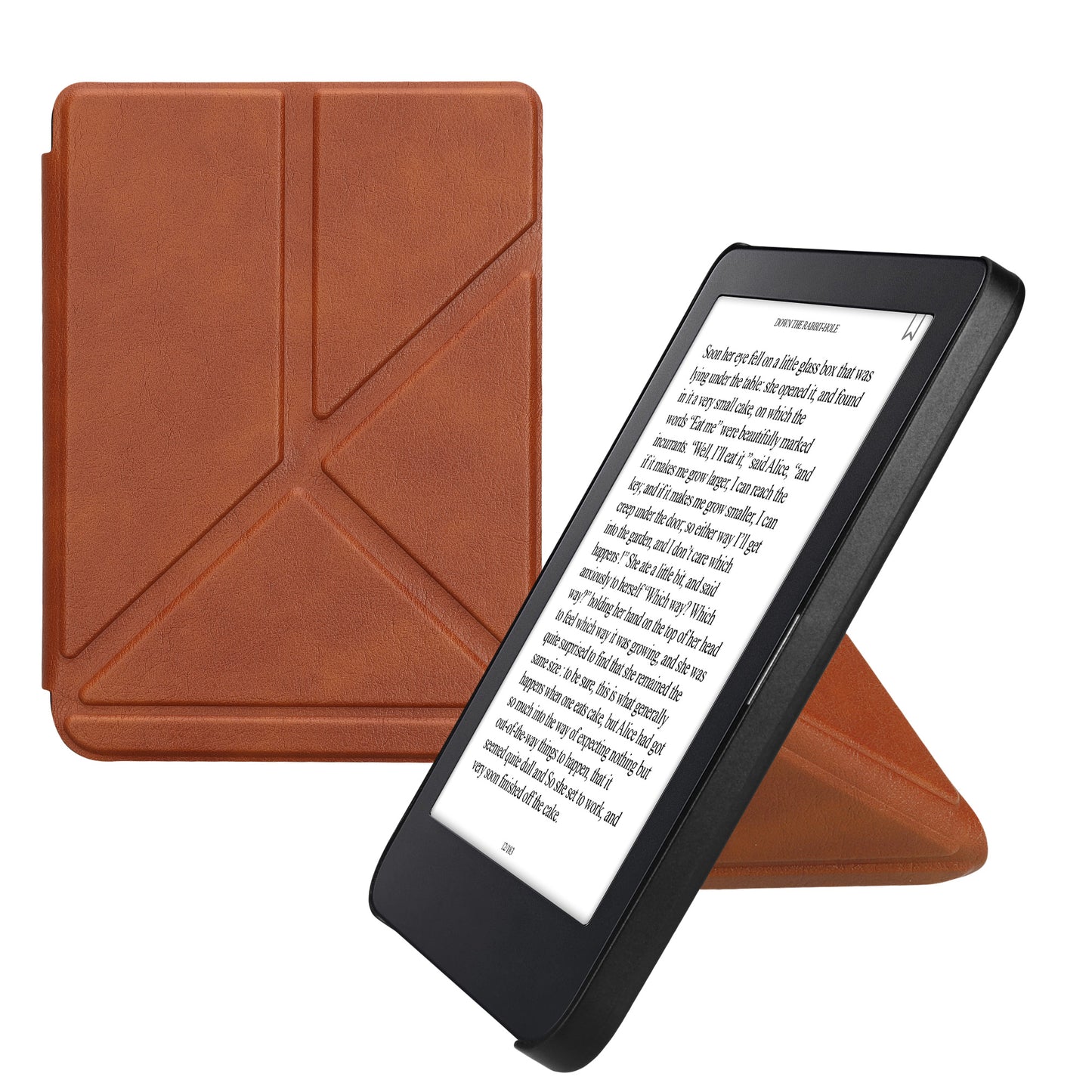 kwmobile Schutzhülle für Kobo Clara 2E / Tolino Shine 4 Hülle - eReader Klapphülle mit Auto Sleep Funktion - Cover mit Ständer
