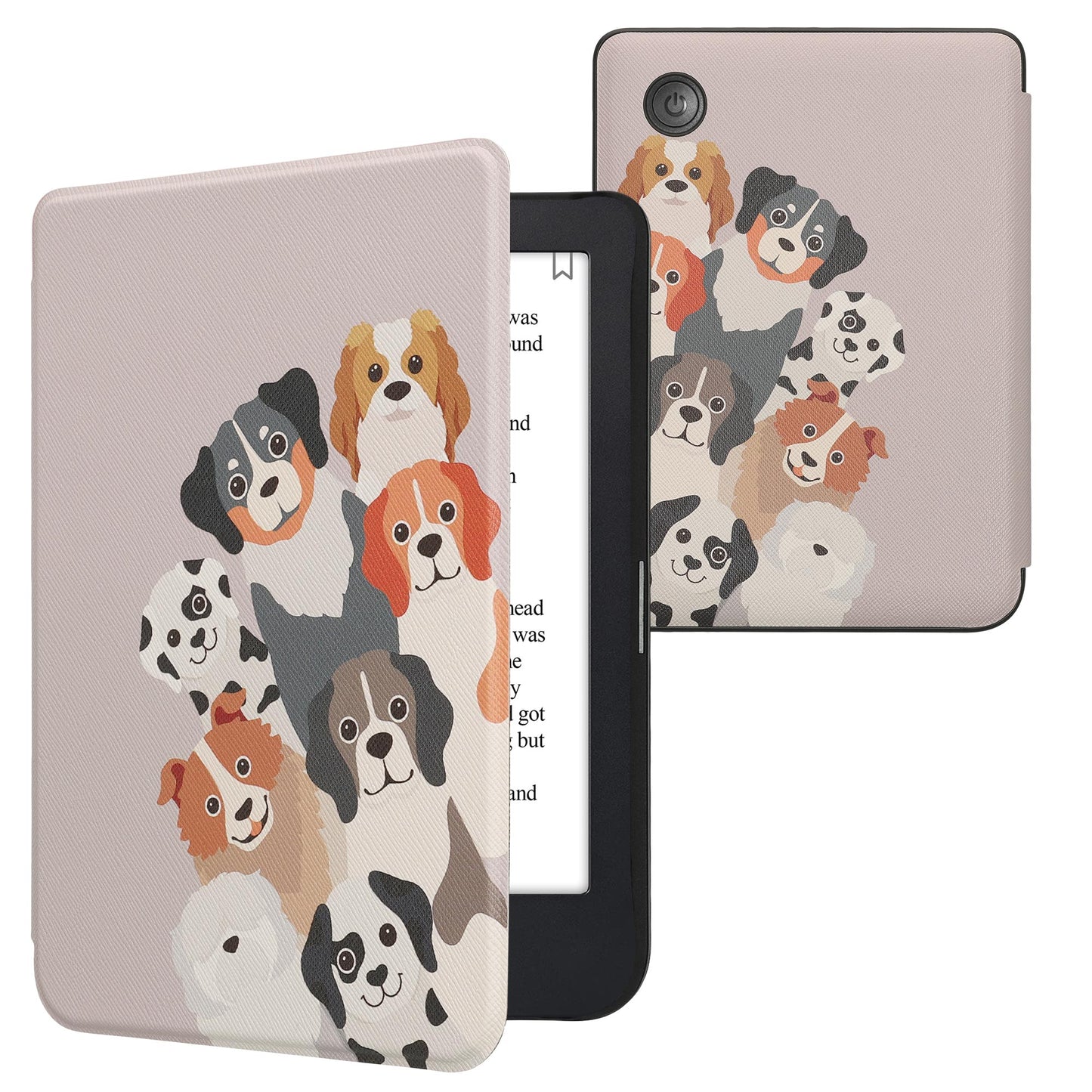 kwmobile Schutzhülle für Kobo Clara 2E / Tolino Shine 4 Hülle - eReader Flip Case mit Auto Sleep Funktion