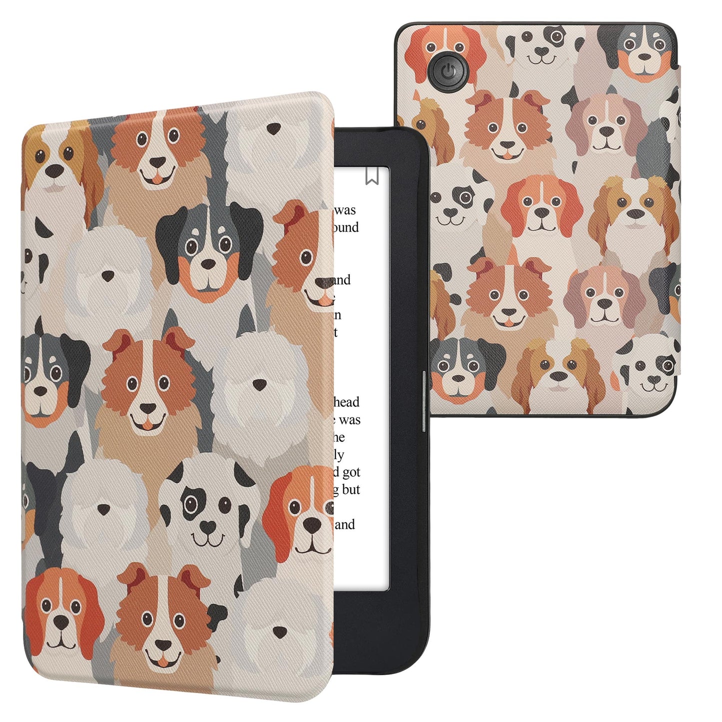 kwmobile Schutzhülle für Kobo Clara 2E / Tolino Shine 4 Hülle - eReader Flip Case mit Auto Sleep Funktion