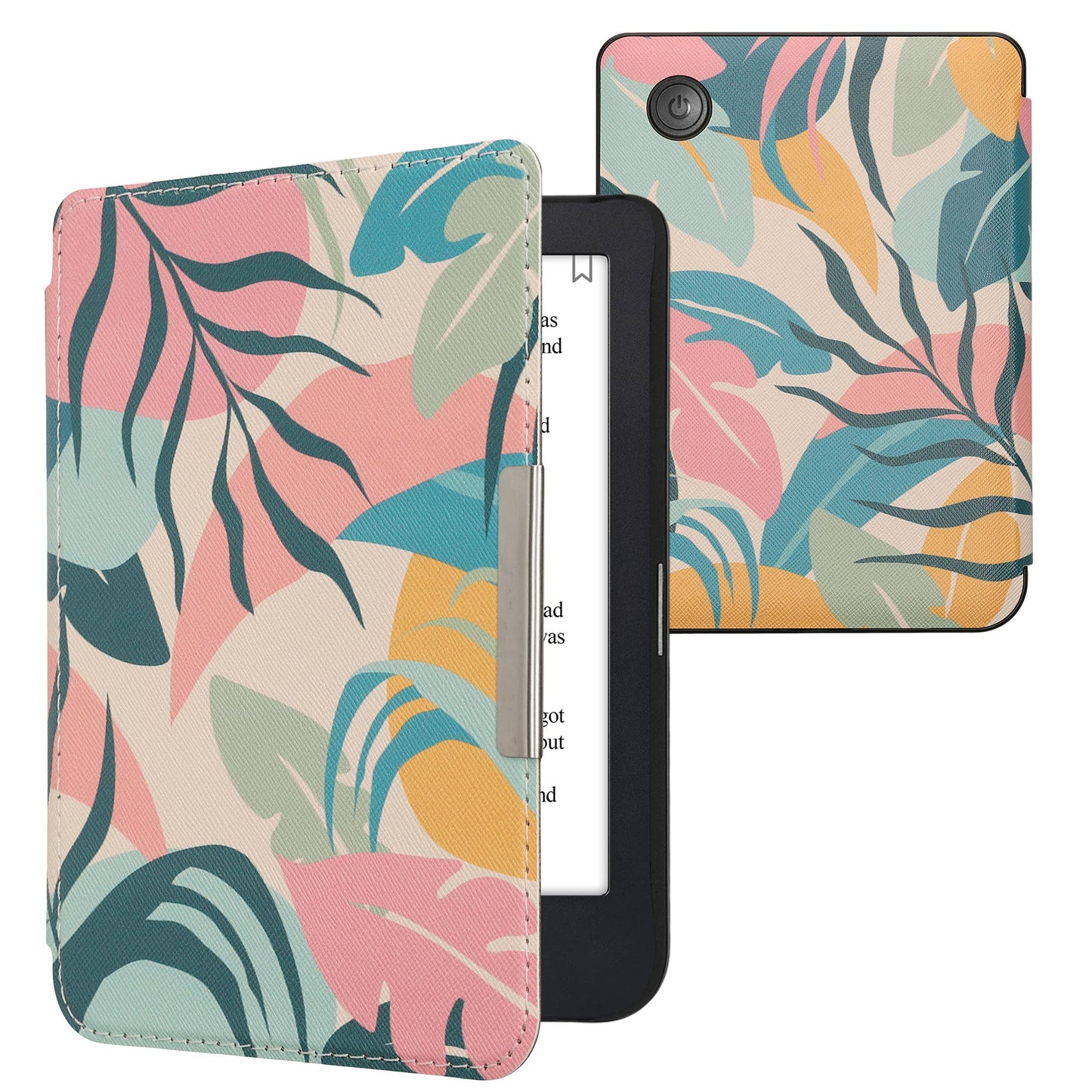 kwmobile Schutzhülle für Kobo Clara 2E / Tolino Shine 4 Hülle - eReader Flip Case mit Auto Sleep Funktion