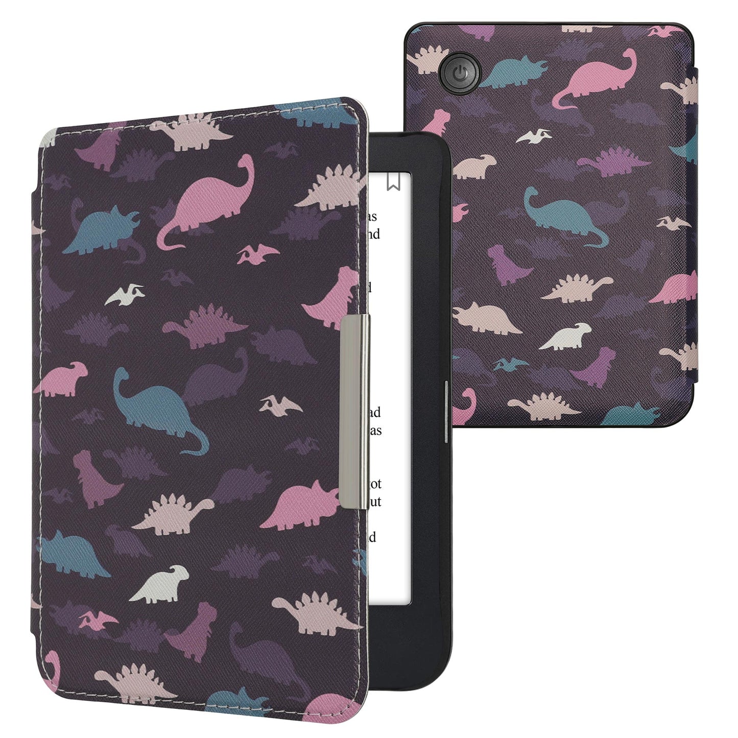 kwmobile Schutzhülle für Kobo Clara 2E / Tolino Shine 4 Hülle - eReader Flip Case mit Auto Sleep Funktion