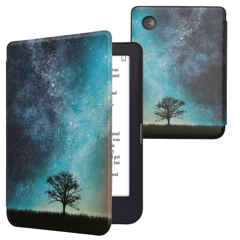 kwmobile Schutzhülle für Kobo Clara 2E / Tolino Shine 4 Hülle - eReader Flip Case mit Auto Sleep Funktion