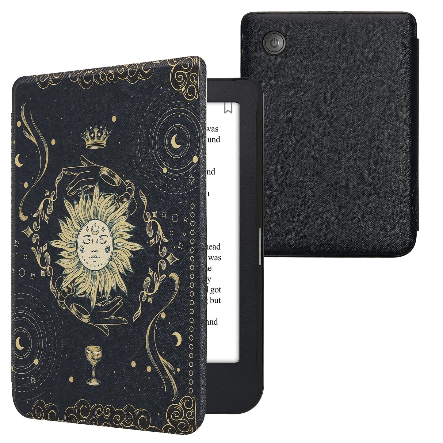 kwmobile Schutzhülle für Kobo Clara 2E / Tolino Shine 4 Hülle - eReader Flip Case mit Auto Sleep Funktion