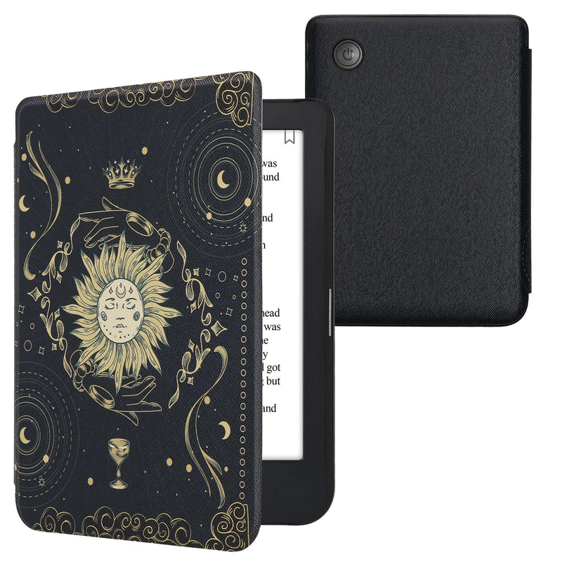 kwmobile Schutzhülle für Kobo Clara 2E / Tolino Shine 4 Hülle - eReader Flip Case mit Auto Sleep Funktion