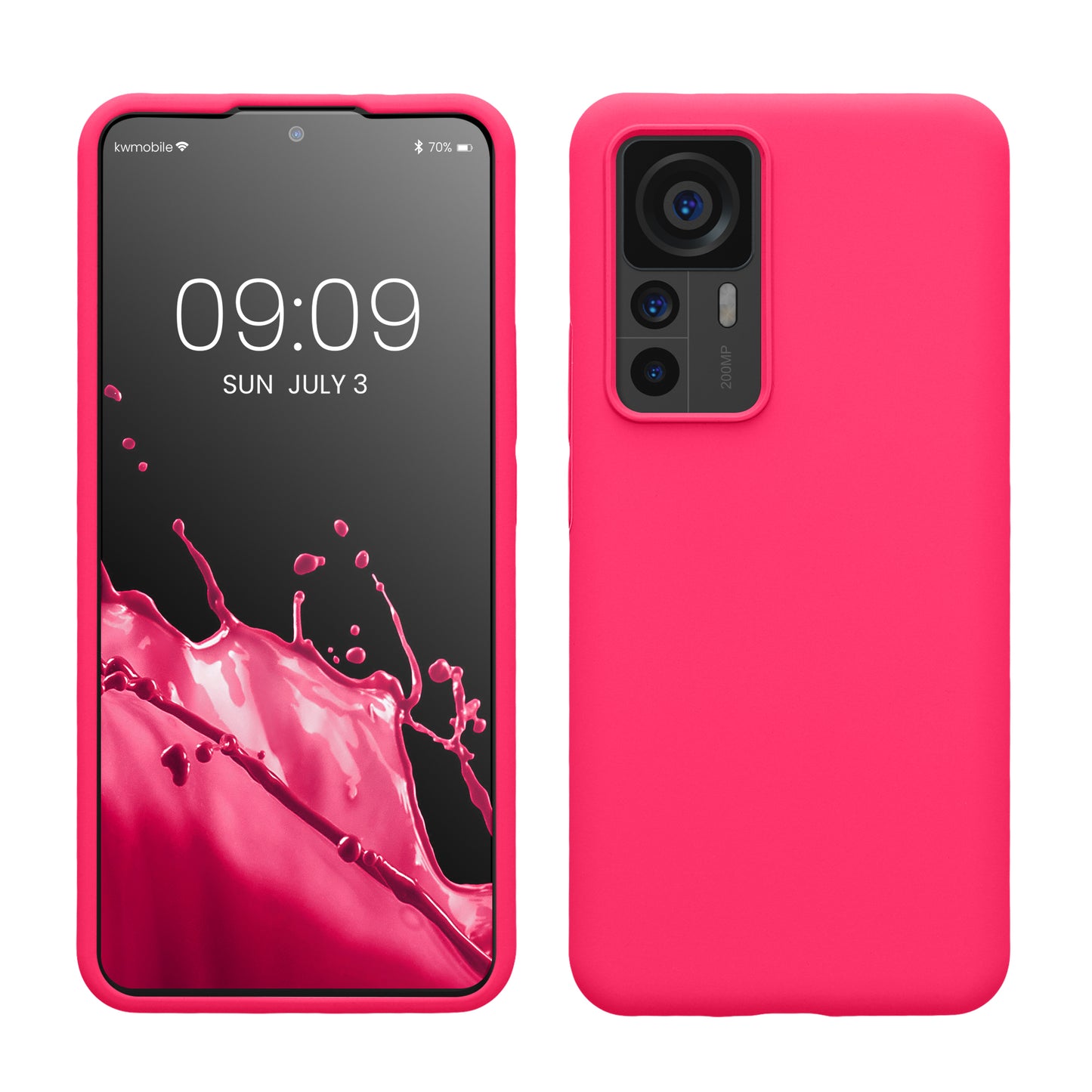 kwmobile Handyhülle für Xiaomi 12T / 12T Pro - Case Silikon - Kabelloses Laden - Schutzhülle Cover