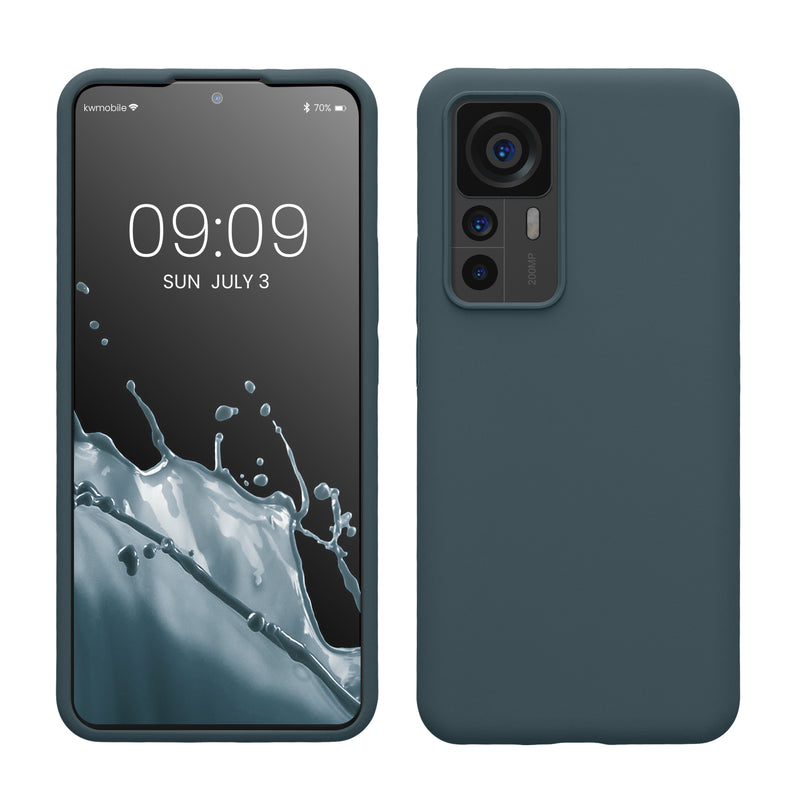 kwmobile Handyhülle für Xiaomi 12T / 12T Pro - Case Silikon - Kabelloses Laden - Schutzhülle Cover