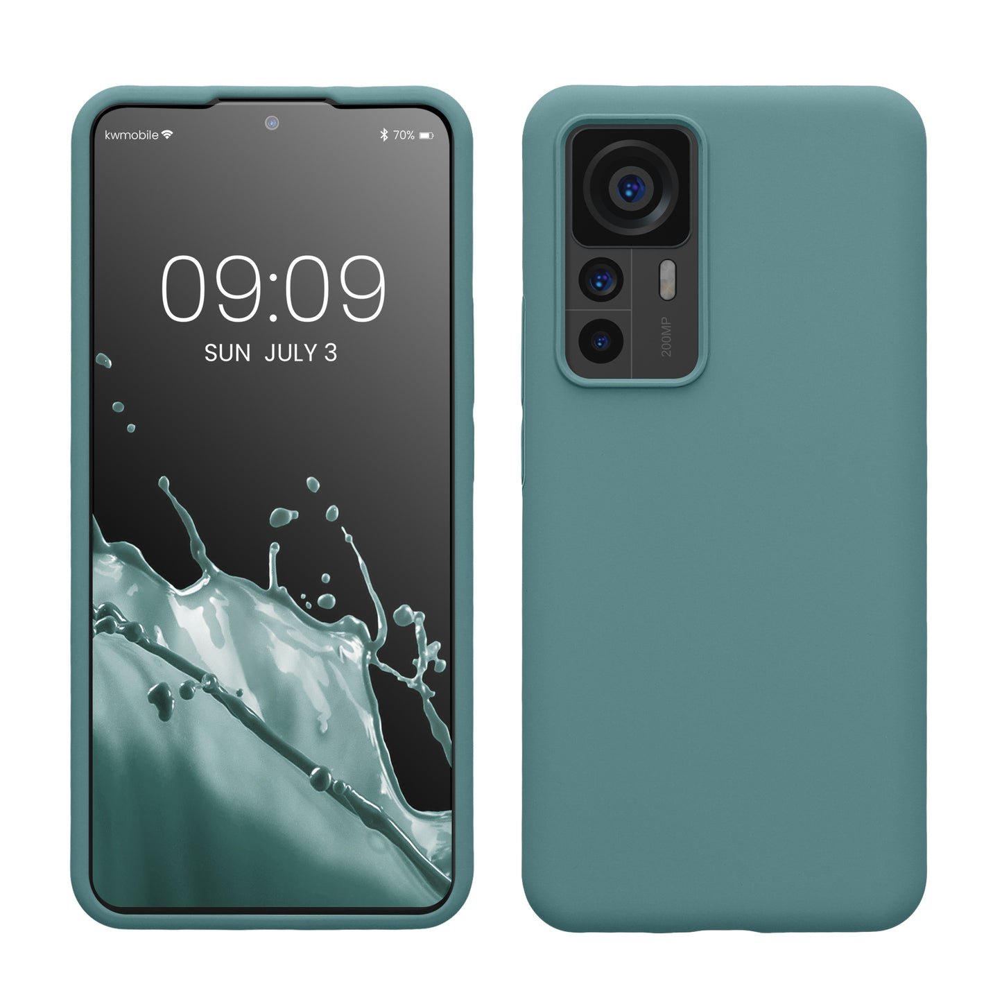 kwmobile Handyhülle für Xiaomi 12T / 12T Pro - Case Silikon - Kabelloses Laden - Schutzhülle Cover