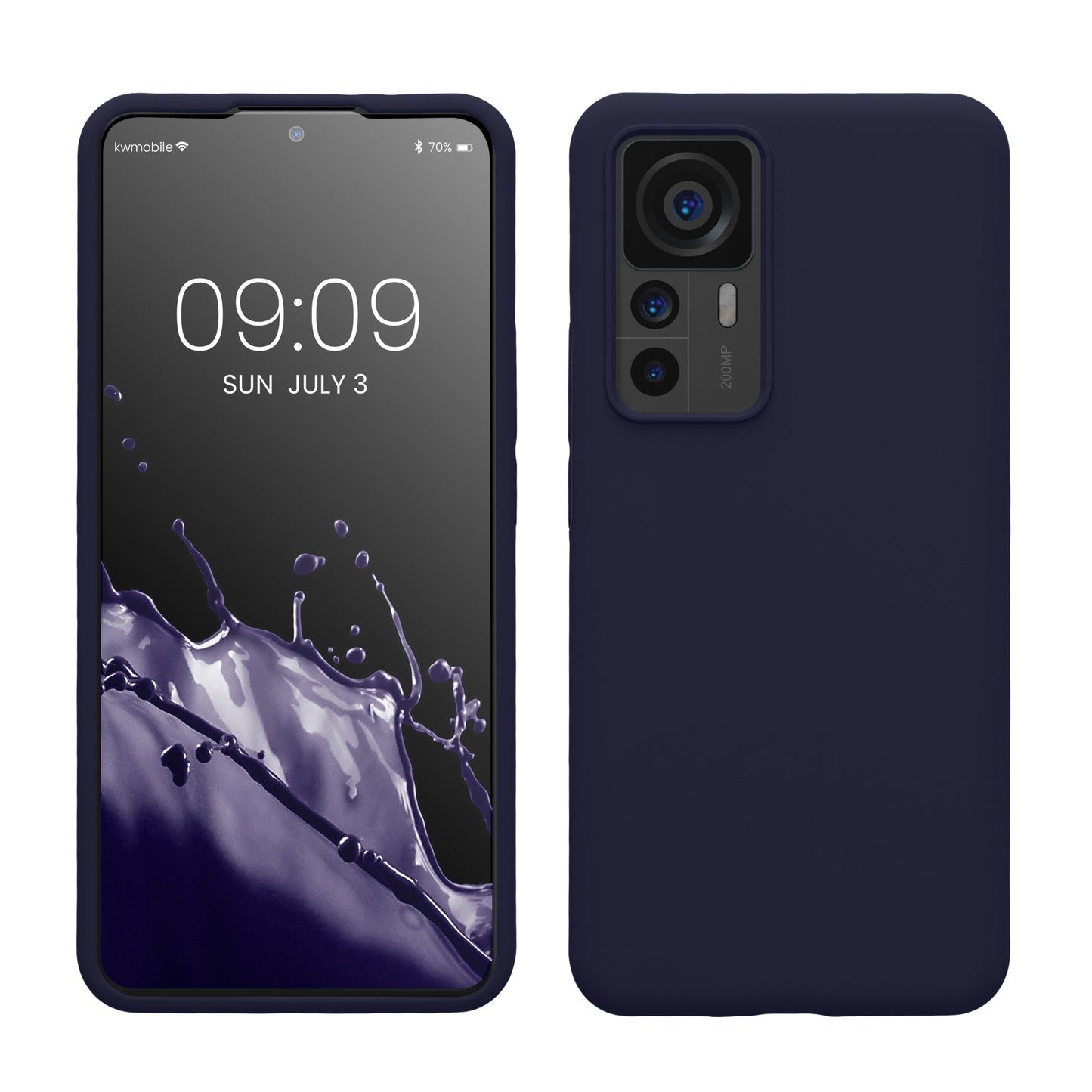 kwmobile Handyhülle für Xiaomi 12T / 12T Pro - Case Silikon - Kabelloses Laden - Schutzhülle Cover