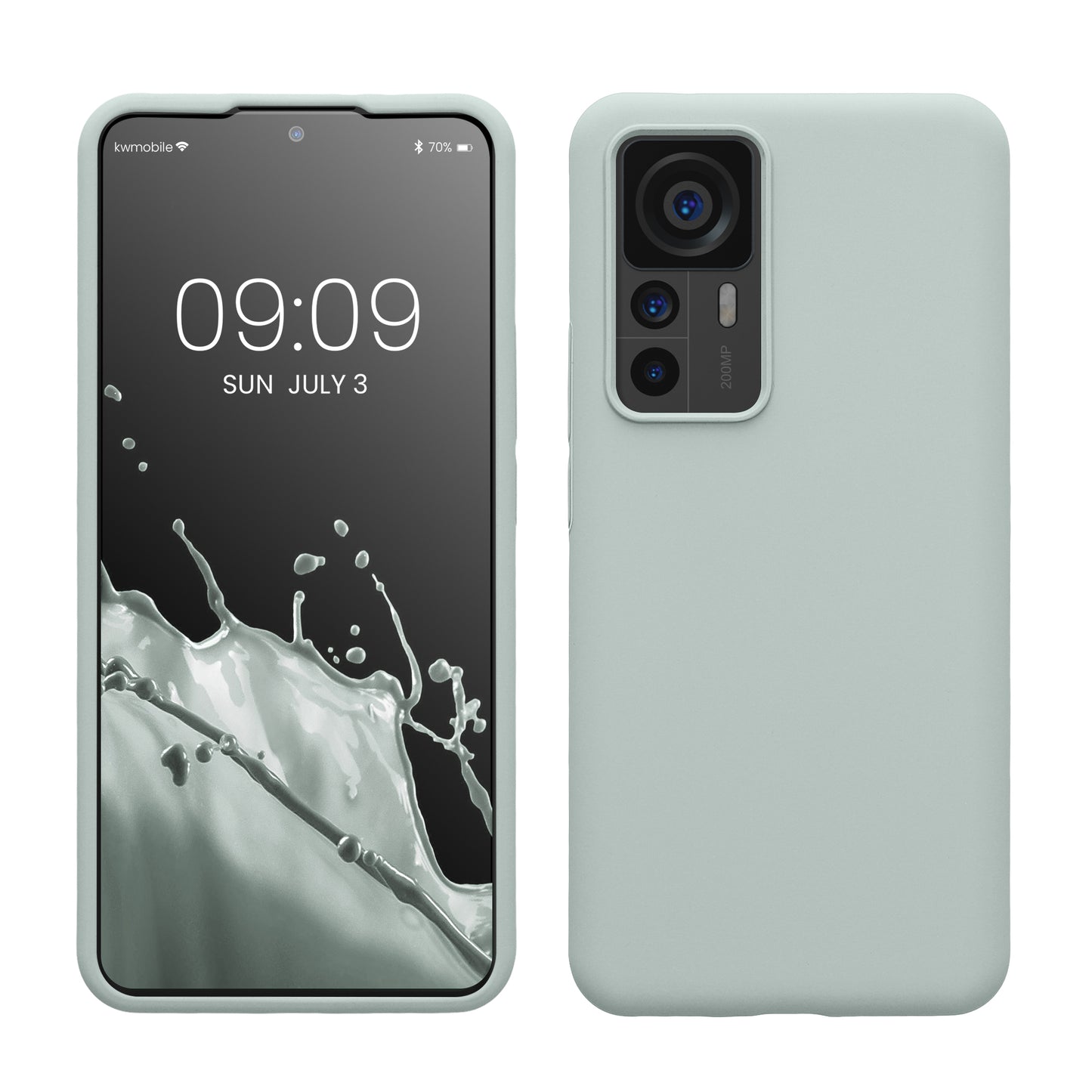 kwmobile Handyhülle für Xiaomi 12T / 12T Pro - Case Silikon - Kabelloses Laden - Schutzhülle Cover
