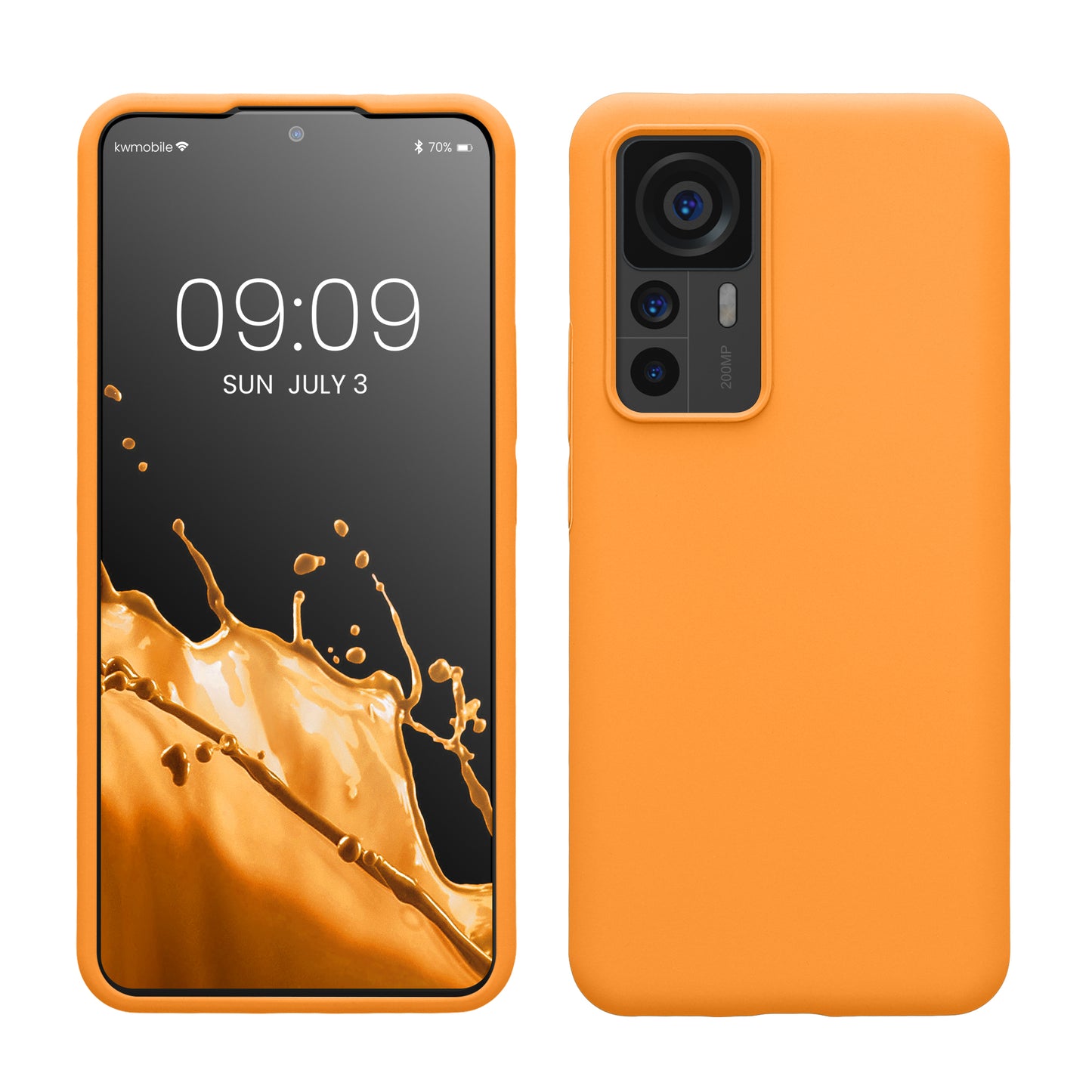 kwmobile Handyhülle für Xiaomi 12T / 12T Pro - Case Silikon - Kabelloses Laden - Schutzhülle Cover