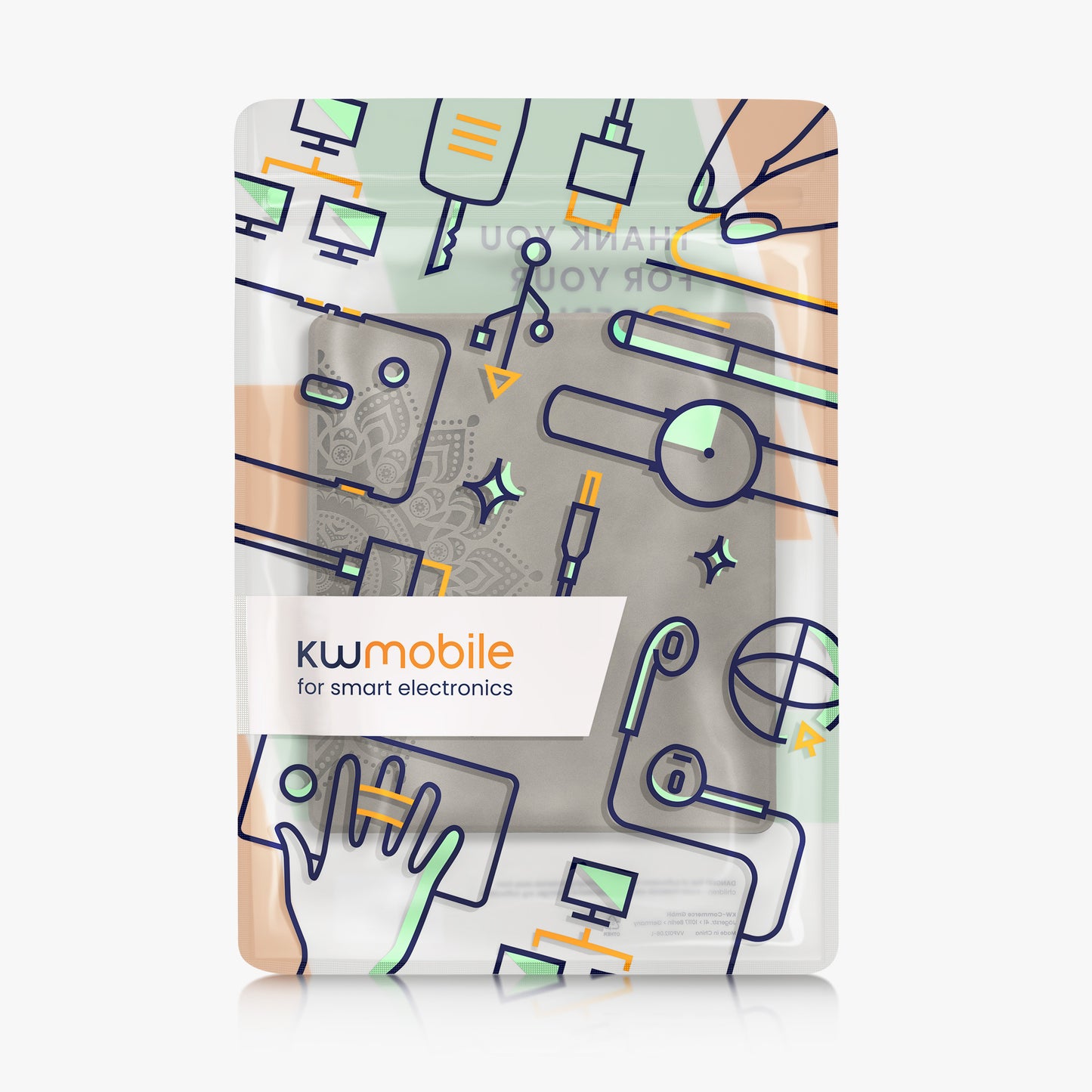 kwmobile Schutzhülle für Amazon Kindle Scribe (2022/2024) Hülle - eReader Case aus Kunstleder mit Auto Sleep Funktion - Aufgehende Sonne